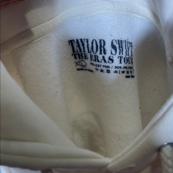 TAYLOR SWIFT ERAS TOUR CREAM HOODIE SWEATSHIRT XL - Picture 5 of 5